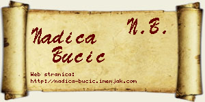 Nadica Bučić vizit kartica